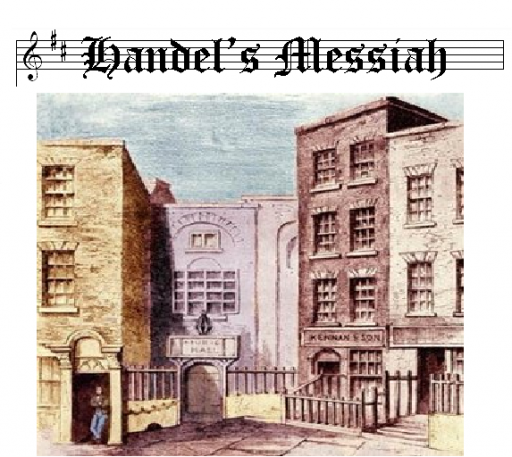 Handel's Messiah on music manuscript paper